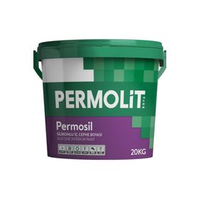 Permolit Permosil Seramik Gri 20 kg Silikonlu İç Cephe Duvar Boyası
