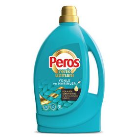 Peros 3 lt Renk Uzmanı Yünlü ve Narinler Sıvı Çamaşır Deterjanı