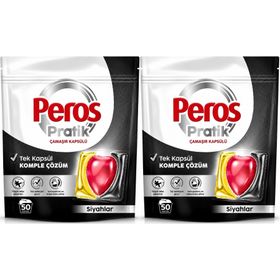 Peros Pratik Matik 100 Adet Siyahlar Çamaşır Deterjanı Kapsülü Tableti