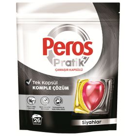 Peros Pratik Matik 26 Adet Siyahlar Çamaşır Deterjanı Kapsülü Tableti