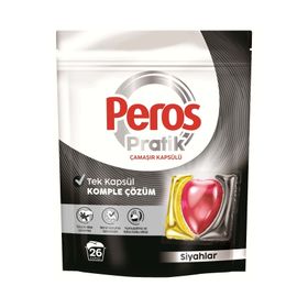 Peros Pratik Matik 26 Adet Siyahlar Çamaşır Deterjanı Kapsülü Tableti