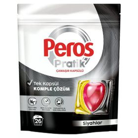 Peros Pratik Matik 26 Adet Siyahlar Çamaşır Deterjanı Kapsülü Tableti