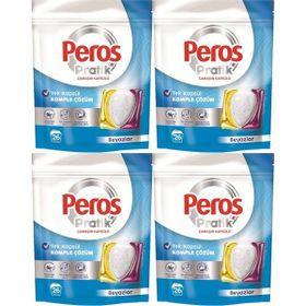 Peros Pratik Matik 4x26 104 Adet Beyaz Çamaşır Deterjanı Kapsülü Tableti