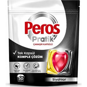 Peros Pratik Matik 50 Adet Siyahlar Çamaşır Deterjanı Kapsülü Tableti