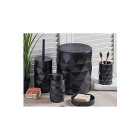 Perotti 13224 Diamond Siyah 5 Parça Banyo Seti