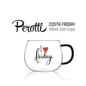 Perotti 13773 Costa Friday 400 ml Cam Magnolya Bardağı