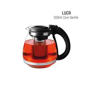 Perotti 1500 ml Cam Demlik Süzgeçli Ml Bitki Demliği