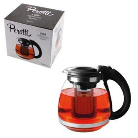 Perotti 1500 ml Cam Demlik Süzgeçli Ml Bitki Demliği