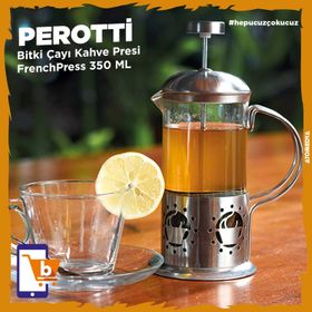 Perotti 350 ml Bitki Çayı Kahve Presi French Press