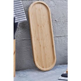 Perotti 45x16 cm Bamboo Oval Sunum Tepsisi