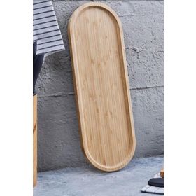 Perotti 45x16 cm Bamboo Oval Sunum Tepsisi