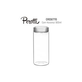 Perotti Cassetto 900 ml Kavanoz Cam Kavanoz