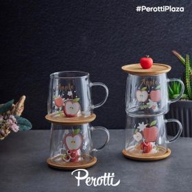 Perotti Felix Bambu Kapaklı Cam Kupa