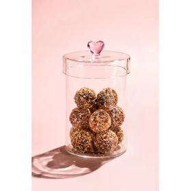 Perotti Hearts 950 ml 10x15 cm Borosilikat Cam Kavanoz