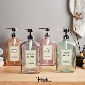 Perotti Liquid Asorti 21x9 cm Cam Sıvı Sabunluk