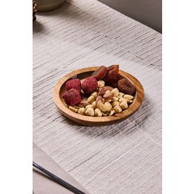 Perotti Morry 15 cm Kahverengi Akasya Yuvarlak Sunum Tahtası