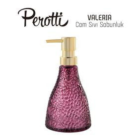 Perotti Pembe Valeria Cam Sıvı Sabunluk