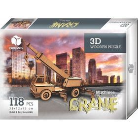 Pershang 2019114 Vinç 118 Parça 3 Boyutlu Ahşap Puzzle