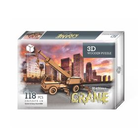 Pershang 2019114 Vinç 118 Parça 3 Boyutlu Ahşap Puzzle