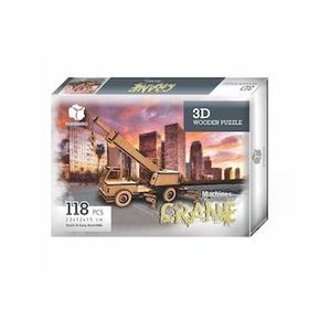 Pershang 2019114 Vinç 118 Parça 3 Boyutlu Ahşap Puzzle