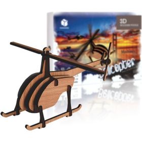 Pershang Bel Helikopteri 14 Parça Ahşap 3d Puzzle