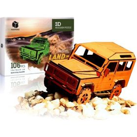 Pershang Land Rover Jeep 106 Parça Ahşap 3d Puzzle