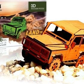Pershang Land Rover Jeep 106 Parça Ahşap 3d Puzzle
