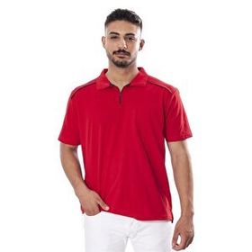 Persmont LT03Y Kırmızı Fermuarlı Biyeli Lakost Tshirt