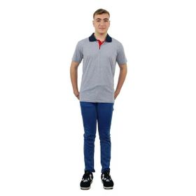 Persmont PT04Y Gri Penye Polo Yaka Tshirt