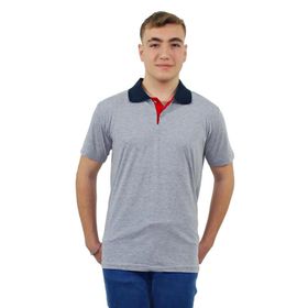 Persmont PT04Y Gri Penye Polo Yaka Tshirt