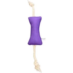 Pet Comfort 17 cm Mor İpli Kemik Şeklinde Su Geçirmez Köpek Oyuncağı