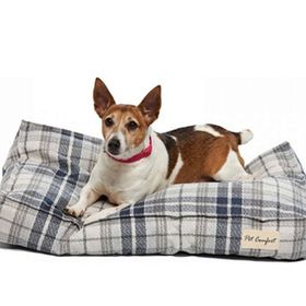 Pet Comfort 40x70 cm Lima Varius Mavi Kareli Köpek Yatağı