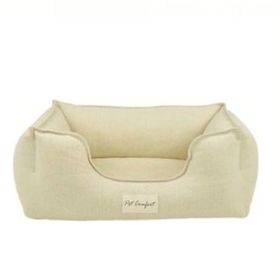 Pet Comfort 50x60 cm Alpha Zeugma Açık Sarı Kedi ve Köpek Yatağı