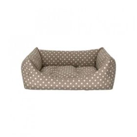 Pet Comfort 50x60 cm Uniform Bej Puantiyeli Kedi ve Köpek Yatağı