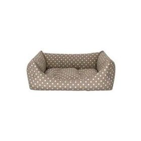 Pet Comfort 50x60 cm Uniform Bej Puantiyeli Kedi ve Köpek Yatağı