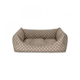 Pet Comfort 50x60 cm Uniform Bej Puantiyeli Kedi ve Köpek Yatağı