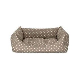 Pet Comfort 50x60 cm Uniform Bej Puantiyeli Kedi ve Köpek Yatağı