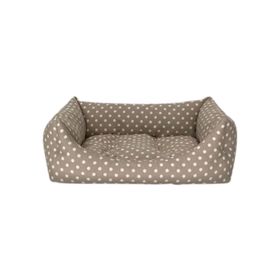 Pet Comfort 50x60 cm Uniform Bej Puantiyeli Kedi ve Köpek Yatağı