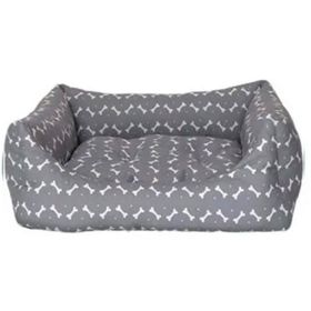 Pet Comfort 50x60 cm Uniform Bone Gri-Beyaz Kedi ve Köpek Yatağı