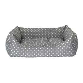 Pet Comfort 50x60 cm Uniform Gri Puantiyeli Kedi ve Köpek Yatağı