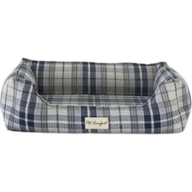 Pet Comfort 60x75 cm Delta Varius Lacivert Kareli Kedi Ve Köpek Yatağı