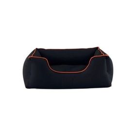 Pet Comfort Alpha Siyah W Turuncu Biye M 80x65 cm Köpek Yatağı