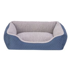 Pet Comfort Bravo Duo Gri Mavi Small 55x45 cm Peluş Kedi ve Köpek Yatağı