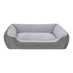 Pet Comfort Bravo Duo L Gri 90x70 cm Peluş Köpek Yatağı