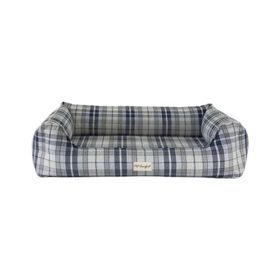 Pet Comfort Delta Lacivert Kareli L 105x80 cm Köpek Yatağı