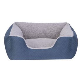 Pet Comfort Echo 60x50 cm Small Mavi Gri Peluş Kedi ve Köpek Yatağı