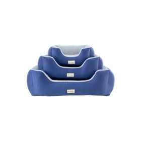 Pet Comfort Echo 60x50 cm Small Mavi Gri Peluş Kedi ve Köpek Yatağı