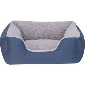 Pet Comfort Echo 60x50 cm Small Mavi Gri Peluş Kedi ve Köpek Yatağı