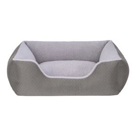 Pet Comfort Echo 80x65 cm Medium Gri Peluş Köpek Yatağı