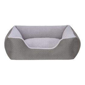 Pet Comfort Echo 80x65 cm Medium Gri Peluş Köpek Yatağı